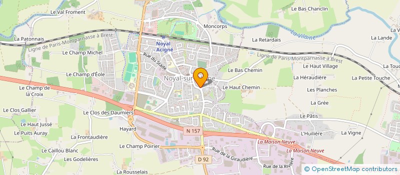 localisation de l'entreprise LES ETOILES DE L'ARMOR à NOYAL-SUR-VILAINE