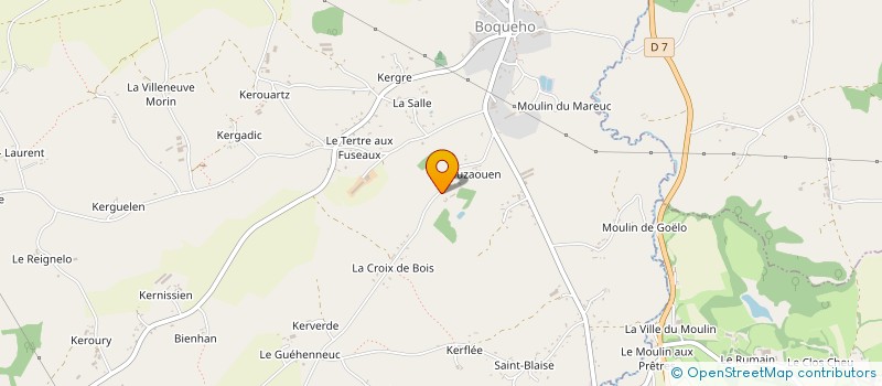 localisation de l'entreprise LES ETOILES DE LA COTE  BOQUEHO