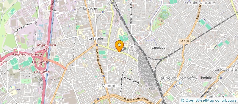 localisation de l'entreprise LES ETOILES DE LAUTREC à TOULOUSE