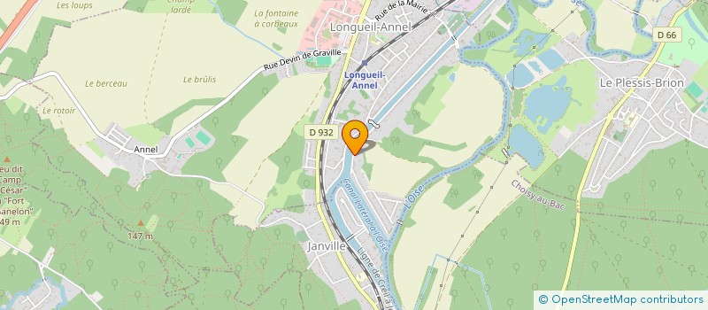 localisation de l'entreprise LES ETOILES DE POLARIS  LONGUEIL-ANNEL