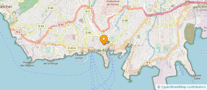 localisation de l'entreprise LES ETOILES DISTRIBUTION à FORT-DE-FRANCE