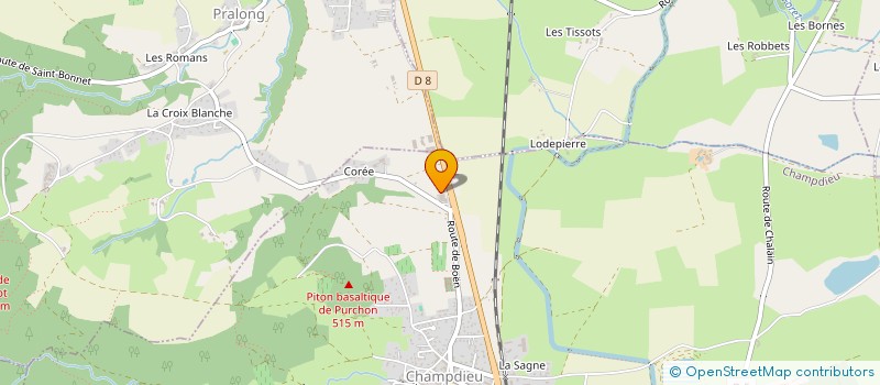 localisation de l'entreprise LES ETOILES DU FOREZ  SAVIGNEUX