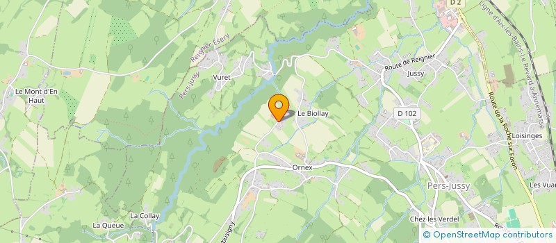 localisation de l'entreprise LES ETOILES DU LEMAN  PERS-JUSSY