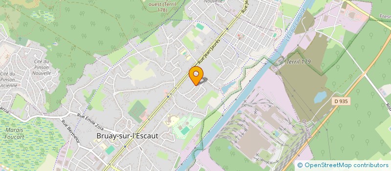 localisation de l'entreprise LES ETOILES ETINCELANTES à BRUAY-SUR-L'ESCAUT