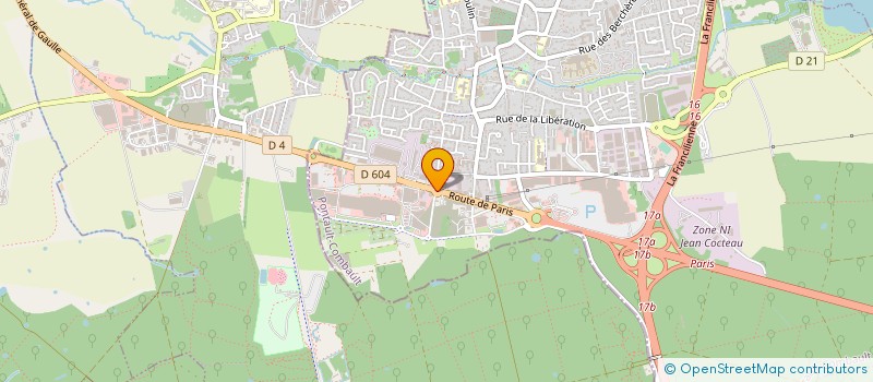 localisation de l'entreprise LES ETOILES EUROPEENNES DE PALETTES à PONTAULT-COMBAULT
