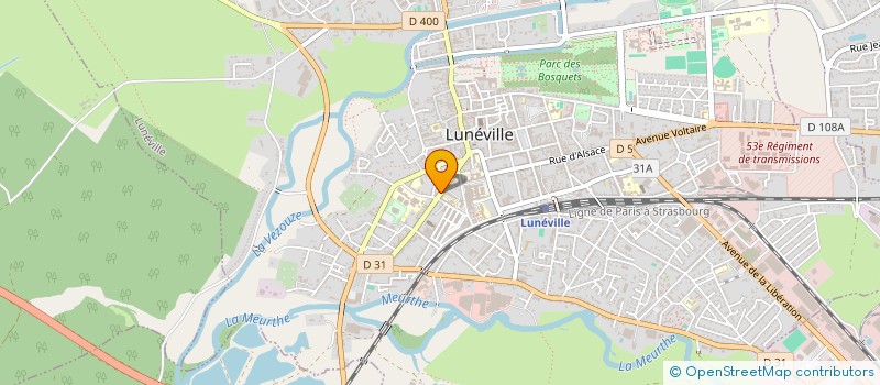 localisation de l'entreprise LES ETOILES FILANTES  LUNEVILLE