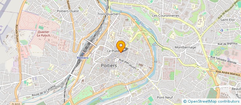 localisation de l'entreprise LES ETOILES GOURMANDES POITOU CHARENTES à POITIERS