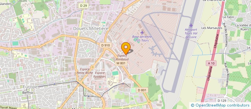 localisation de l'entreprise LES ETOILES LUMINEUSES à TOURS