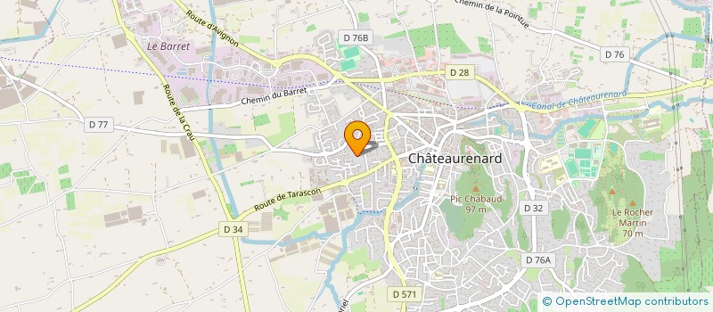 localisation de l'entreprise LES ETOILES PETILLANTES à CHATEAURENARD