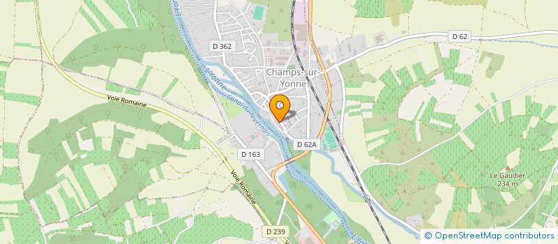 localisation de l'entreprise LES ETOILEURS  CHAMPS-SUR-YONNE