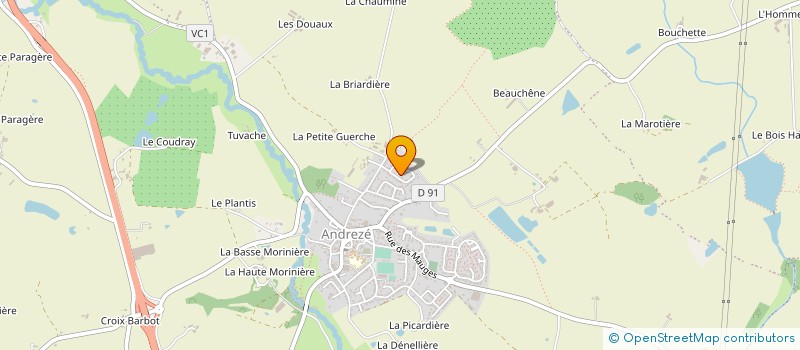 localisation de l'entreprise LES ETOUBLES à MONTREVAULT-SUR-EVRE