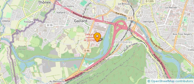 localisation de l'entreprise LES ETOURNELLES à GAILLARD