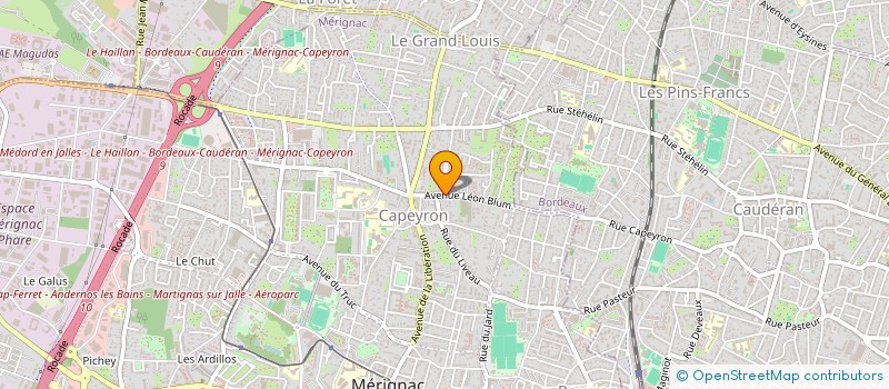 localisation de l'entreprise LES ETRANGERS à MERIGNAC