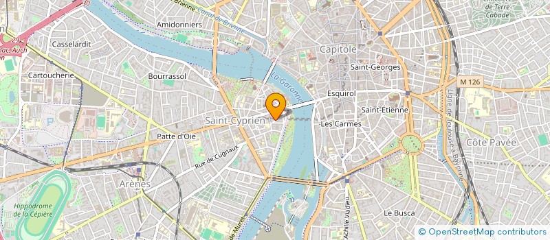 localisation de l'entreprise LES ETREINTES BELUES à TOULOUSE