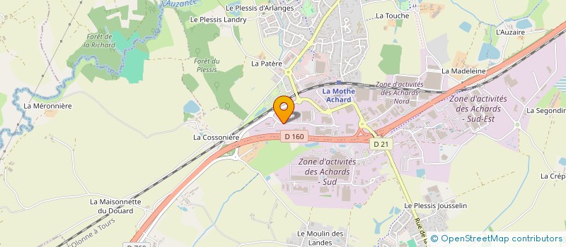 localisation de l'entreprise LES ETRIERS PEROCHEAU  LES ACHARDS