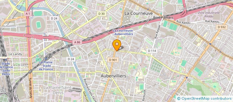 localisation de l'entreprise LES ETS MIJO BELAK ET CIE à AUBERVILLIERS