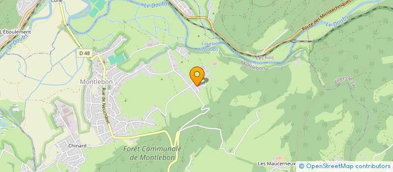 localisation de l'entreprise LES ETUDES'TROTTEUSES  MONTLEBON