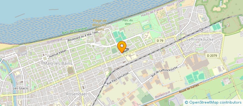 localisation de l'entreprise LES ETUDIANTS à DUNKERQUE