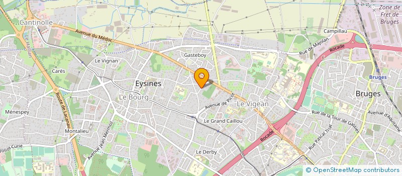 localisation de l'entreprise LES ETUDIANTS DU KOEUR à EYSINES