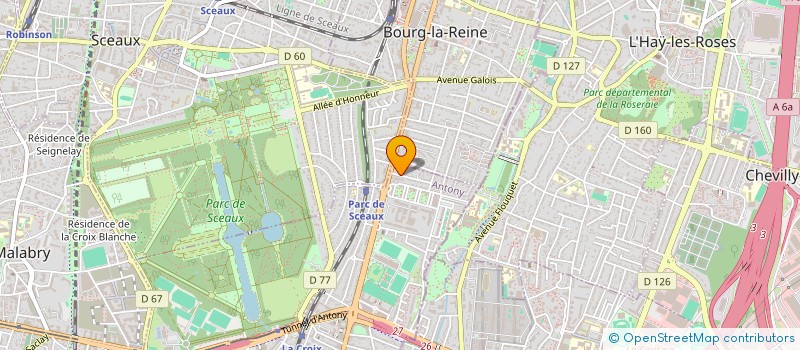 localisation de l'entreprise LES ETUDIANTS SOLIDAIRES à ANTONY