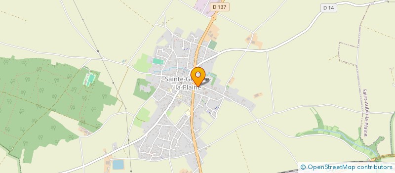 localisation de l'entreprise LES ETUSSEAUX  SAINTE-GEMME-LA-PLAINE