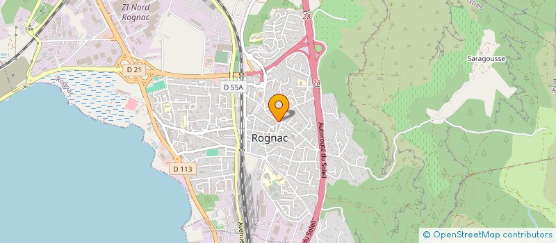 localisation de l'entreprise LES EUCALYPTUS  ROGNAC