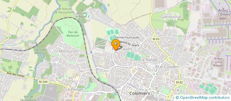localisation de l'entreprise LES EURORYTHMIC'S à COLOMIERS