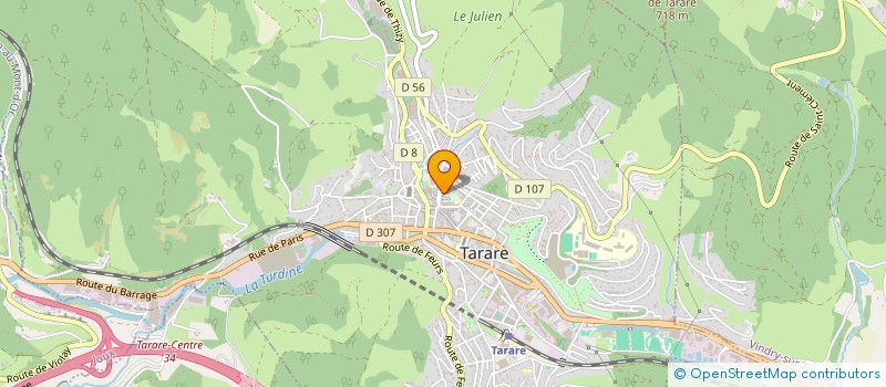 localisation de l'entreprise LES EVADES  TARARE