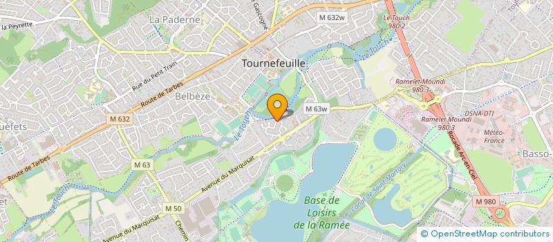 localisation de l'entreprise LES EVENS  TOURNEFEUILLE