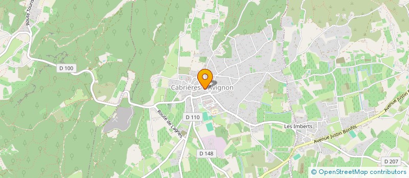 localisation de l'entreprise LES EVEQUES  CABRIERES-D'AVIGNON