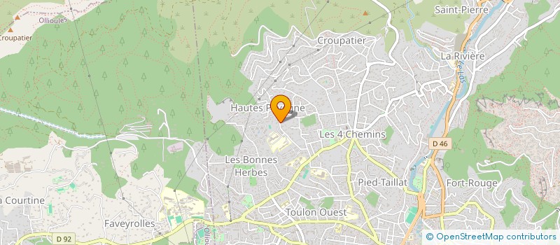 localisation de l'entreprise LES EVERGLADES  TOULON