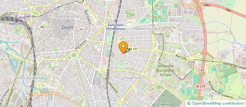 localisation de l'entreprise LES EVOCELLES SAINT VINCENT à DIJON