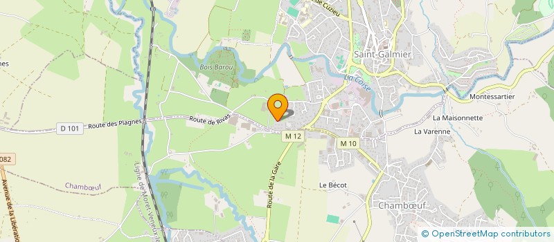 localisation de l'entreprise LES EVODIAS  SAINT-GALMIER