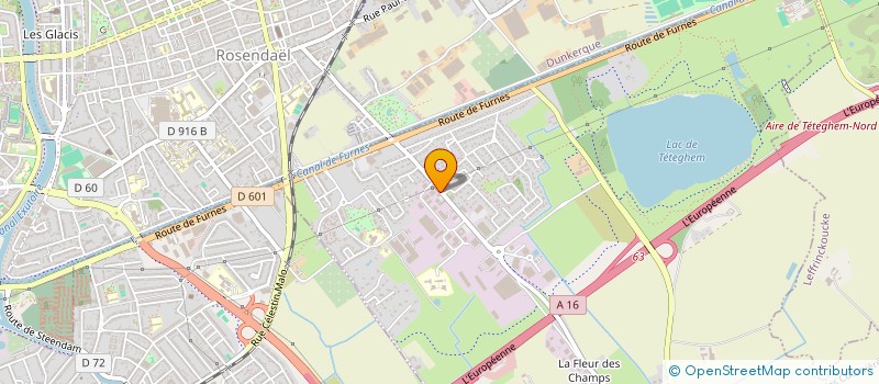 localisation de l'entreprise LES EVOISSONS  TETEGHEM-COUDEKERQUE-VILLAGE