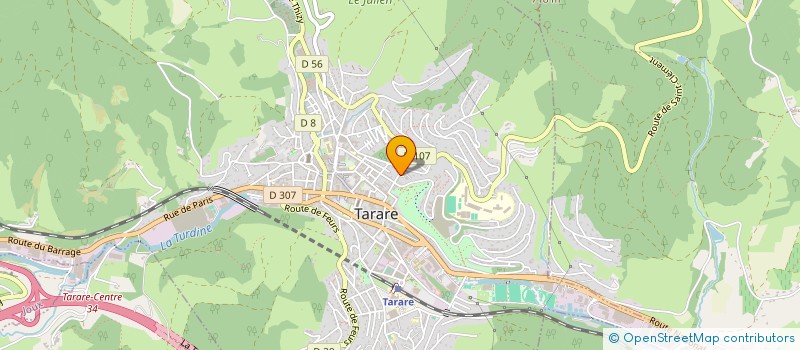 localisation de l'entreprise LES EXALTES  TARARE