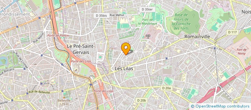 localisation de l'entreprise LES EXCELLENCES à LES LILAS