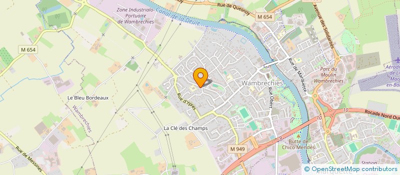 localisation de l'entreprise LES EXCEPTIONNELS AU VENT  WAMBRECHIES