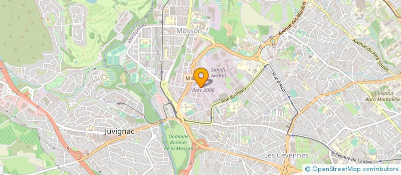localisation de l'entreprise LES EXPERTS AGRICOLES à MONTPELLIER