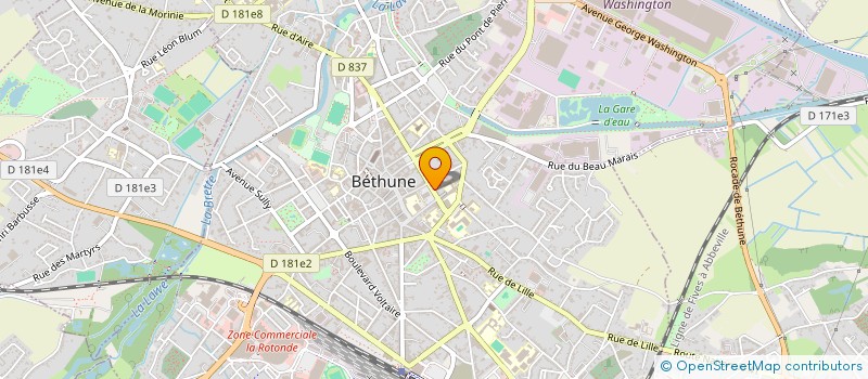 localisation de l'entreprise LES EXPERTS CSE à BETHUNE