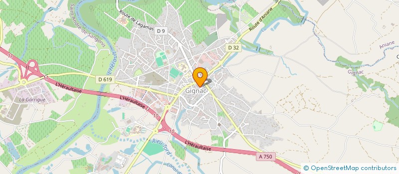 localisation de l'entreprise LES EXPERTS DE L HERAULT  GIGNAC