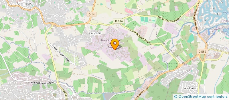 localisation de l'entreprise LES EXPERTS DRACENOIS  GRIMAUD