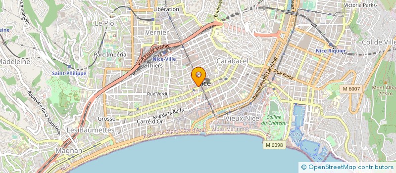 localisation de l'entreprise LES EXPERTS DU VOYAGE à NICE