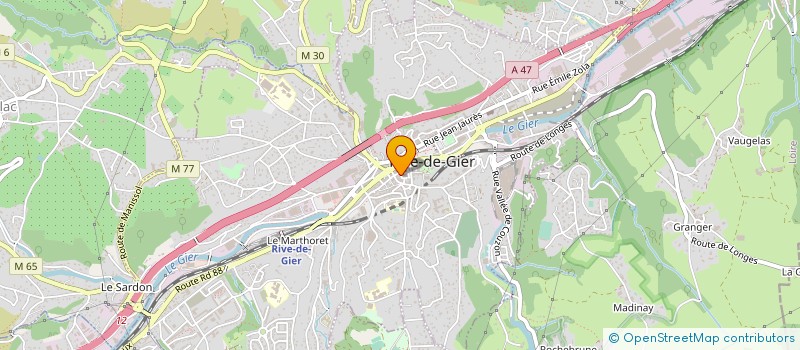 localisation de l'entreprise LES EXPERTS RENOVATION à RIVE-DE-GIER
