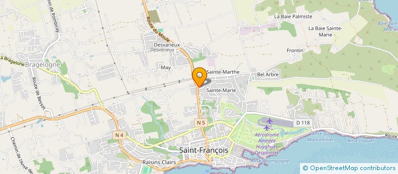 localisation de l'entreprise LES EXPERTS ST FRANCOIS à SAINT-FRANCOIS