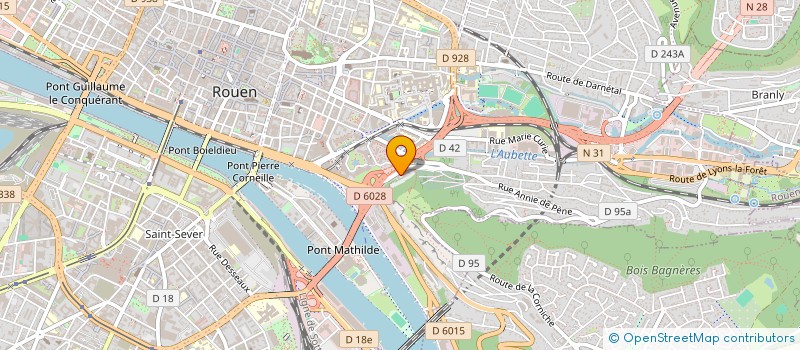 localisation de l'entreprise LES EXPERTSCOMPTABLES DES PME COM à ROUEN
