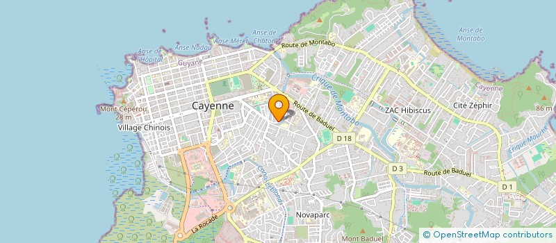 localisation de l'entreprise LES EXPLOITANTS DE MANEGES ENFANTINS GUYANAIS ET LEURS AMIS  CAYENNE