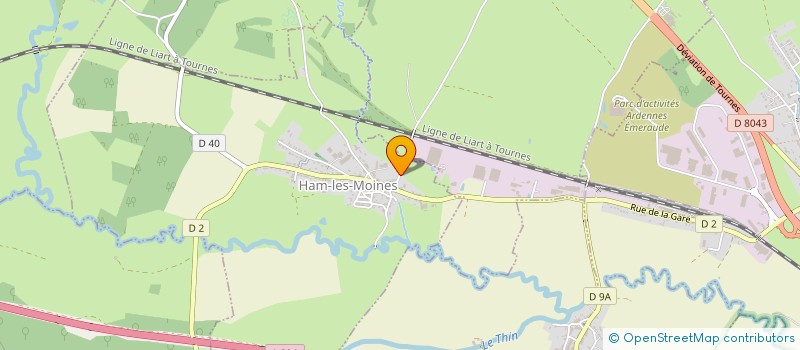 localisation de l'entreprise LES EXPLOITATIONS FORESTIERES DE HAM LES MOINES  HAM-LES-MOINES