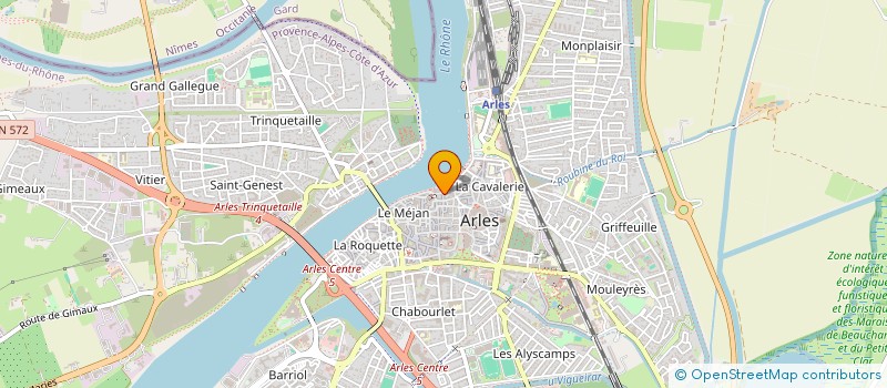 localisation de l'entreprise LES EXPLORATEURS à ARLES