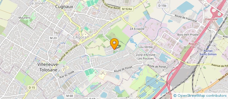 localisation de l'entreprise LES EXPLORATEURS DES POSSIBLES à VILLENEUVE-TOLOSANE