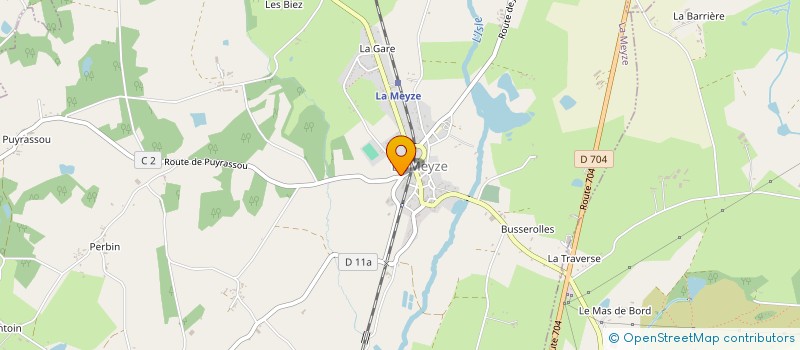 localisation de l'entreprise LES EXPLORATEURS DU VIVANT à LA MEYZE